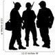 Military Soldiers Silhouette Wall Decal