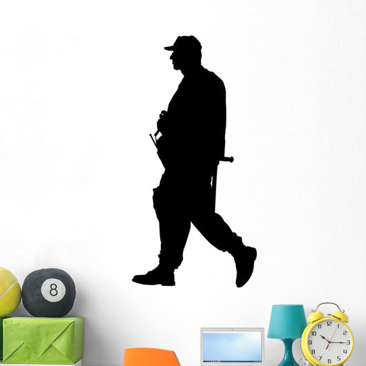 Military Soldier Patrol Silhouette Wall Decal