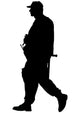 Military Soldier Patrol Silhouette Wall Decal