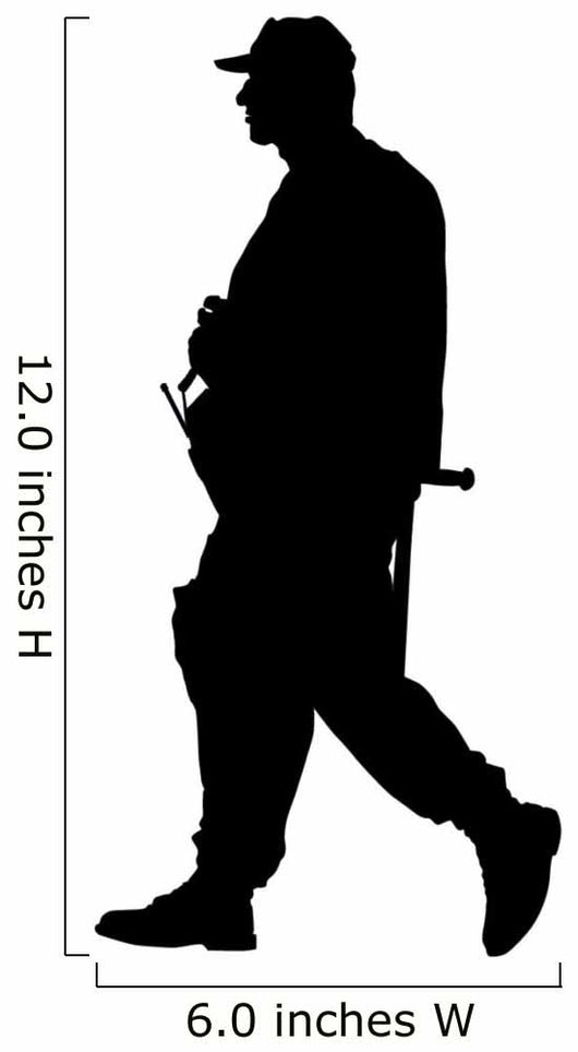 Military Soldier Patrol Silhouette Wall Decal