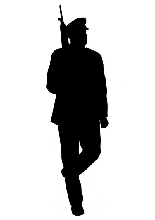 Military Silhouette Wall Decal