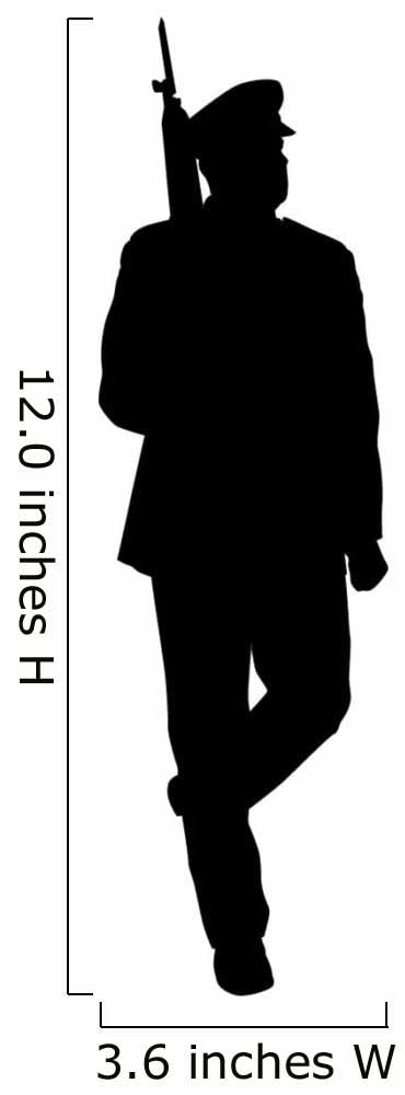 Military Silhouette Wall Decal