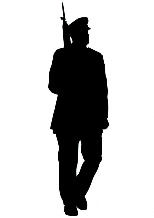 Military Silhouette Wall Decal