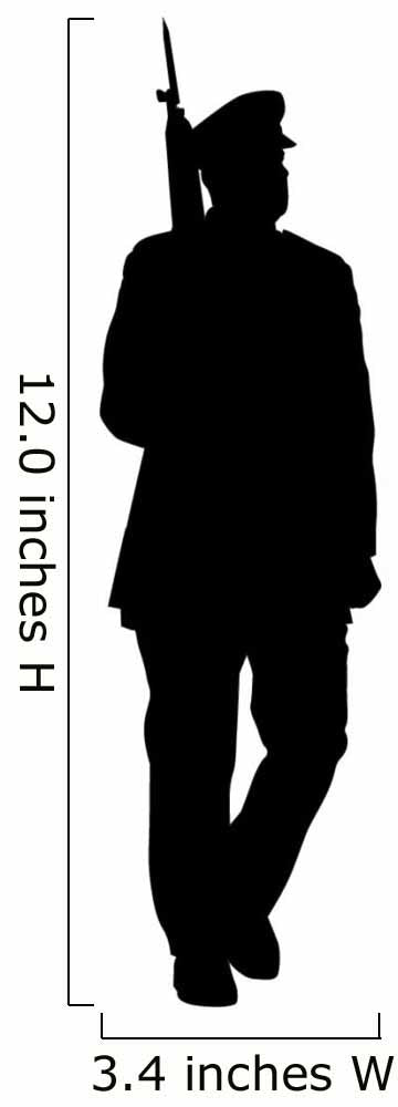 Military Silhouette Wall Decal