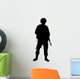 American Military Soldier Silhouette Wall Decal