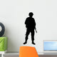 American Military Soldier Silhouette Wall Decal