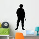 American Military Soldier Silhouette Wall Decal
