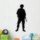 American Military Soldier Silhouette Wall Decal