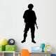 American Military Soldier Silhouette Wall Decal