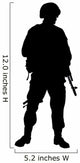 American Military Soldier Silhouette Wall Decal