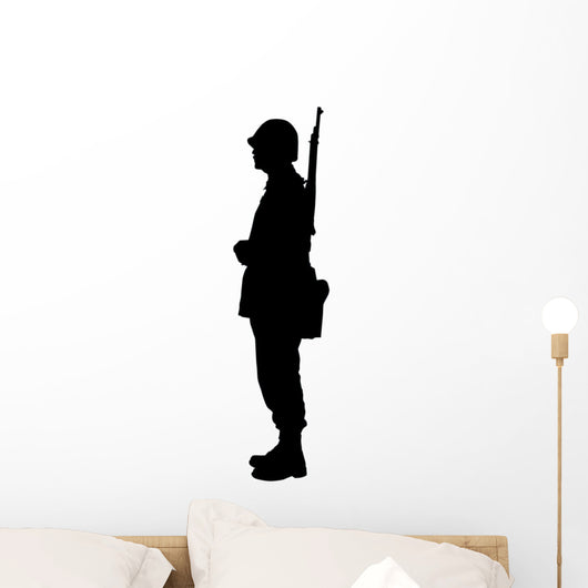 Military Silhouette Wall Decal