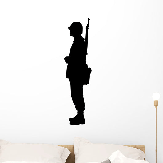 Military Silhouette Wall Decal