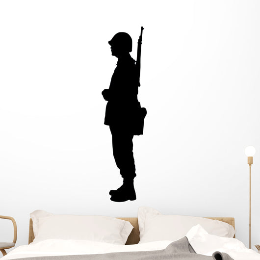 Military Silhouette Wall Decal
