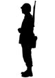 Military Silhouette Wall Decal