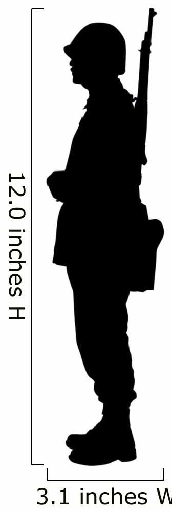 Military Silhouette Wall Decal