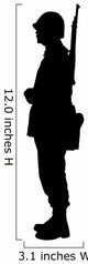 Military Silhouette Wall Decal