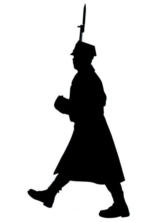Military Silhouette Wall Decal