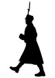 Military Silhouette Wall Decal