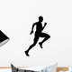 Athletic Runner Silhouette Wall Decal