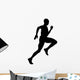 Athletic Runner Silhouette Wall Decal