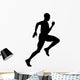 Athletic Runner Silhouette Wall Decal