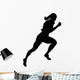 Athletic Runner Silhouette Wall Decal