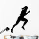 Athletic Runner Silhouette Wall Decal