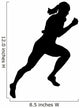 Athletic Runner Silhouette Wall Decal