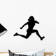 Athletic Runner Silhouette Wall Decal