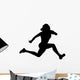 Athletic Runner Silhouette Wall Decal