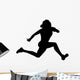 Athletic Runner Silhouette Wall Decal