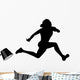 Athletic Runner Silhouette Wall Decal