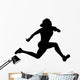 Athletic Runner Silhouette Wall Decal