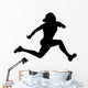 Athletic Runner Silhouette Wall Decal