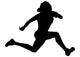 Athletic Runner Silhouette Wall Decal