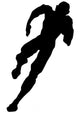 Athletic Runner Silhouette Wall Decal