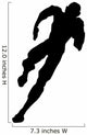 Athletic Runner Silhouette Wall Decal