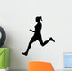 Athletic Runner Silhouette Wall Decal