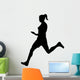 Athletic Runner Silhouette Wall Decal