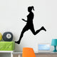 Athletic Runner Silhouette Wall Decal