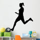 Athletic Runner Silhouette Wall Decal
