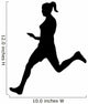 Athletic Runner Silhouette Wall Decal