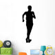 Athletic Runner Silhouette Wall Decal