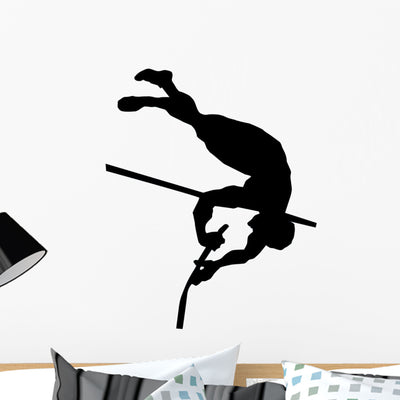 High Jump Track and Wall Decal shown on a wall