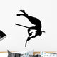 High Jump Track and Field Silhouette Wall Decal