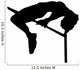 High Jump Track and Field Silhouette Wall Decal