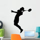 Badminton Silhouette Wall Decal