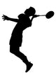Badminton Silhouette Wall Decal