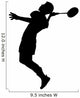 Badminton Silhouette Wall Decal