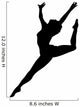 Black Ballet Silhouette Wall Decal